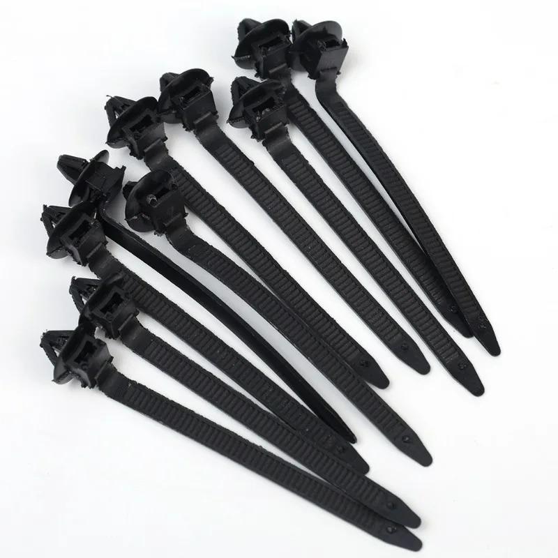Nylon Cable Tie Wrap Fixed Fastener Clips Cars Mount Wire Tie Clip Car Hose Fastening Zip Strap Kit for Nissan Fiat Citroen VW
