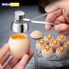 Cortador de topo de ovo de aço inoxidável, tesoura de metal para ovos, abridor de cru cozido, utensílios de cozinha criativos, acessórios, gadgets legais