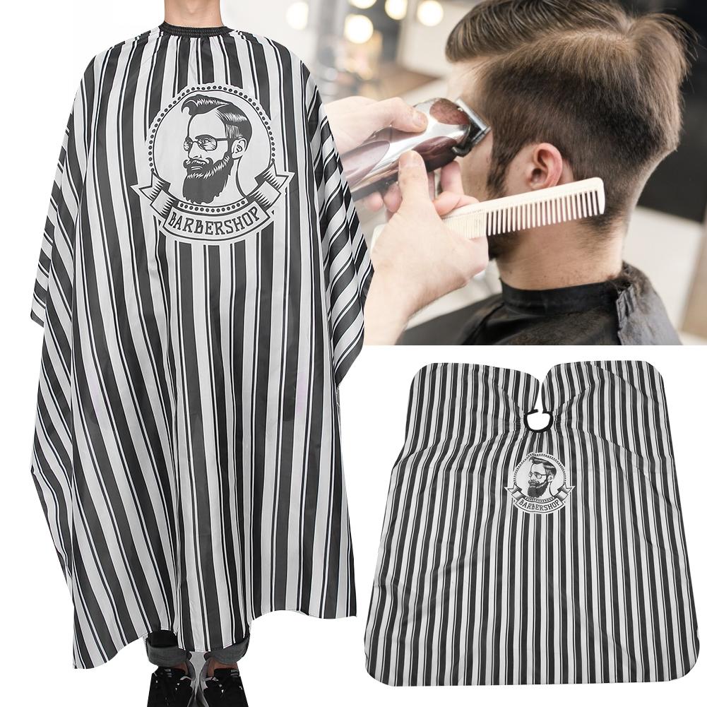 Hair Dyeing Haircut Cloth Hairdressing Apron Styling Barber Beauty Salon Accessory ToolBlack White Stripe