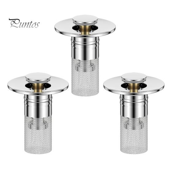 

3/6 шт. Выдвижной сливной фильтр для раковины, заглушка для раковины из нержавеющей стали, корзина для фильтра, улавливатель волос, антиблокировочная корзина для фильтра 3pcs