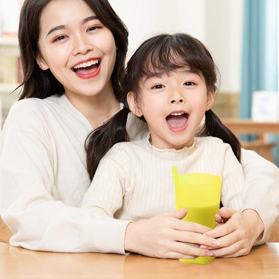 360ml/380ml halmkopp glatt kant Stor kapasitet Lekkasikker Barn Barn Spedbarn Baby Sip Cup Studenter