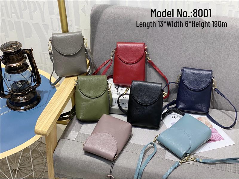 Geantă Crossbody pentru Telefon Mobil și Monede din Piele de Vacă Stratul Întâi - Portofel Mini Versatil din Piele Naturală 2025