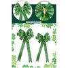 Patrick's Day Wreath Bow Patrick Day Decorations Holiday Bows for Front Door Wreath Decorations Tree Top Bow Ornament