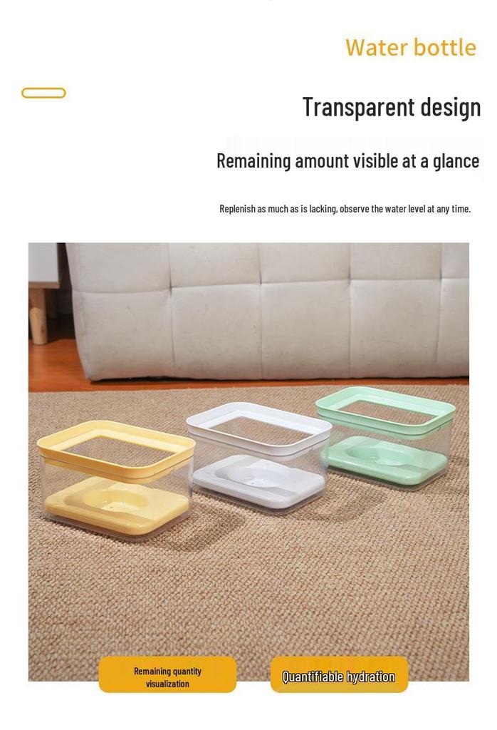 Large Capacity Anti-Splash Pet Water Bowl - Automatic Non-Wet Mouth Design for Dogs