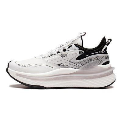 Li Ning Chao Yue 6 Fabric Low-Top Sports Casual Shoes Women Sneakers White Black AGLS016-5