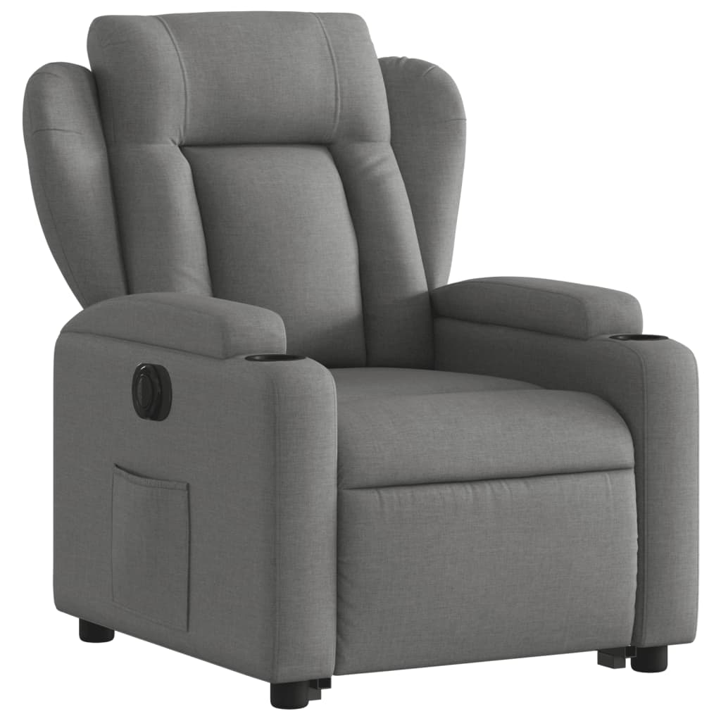 Vidaxl Lift-up Massage Chair, Electric, Reclining, Dark Grey