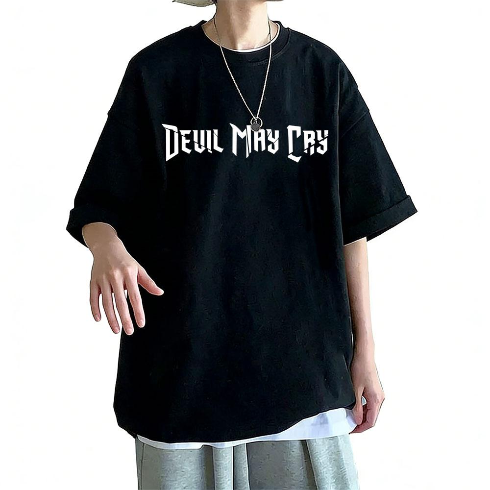 Game Devil May Cry Dante T-shirt Summer Men Women Gothic Casual Oversized Crewneck T Shirts Male Fashion Pure Cotton Tshirt Tops