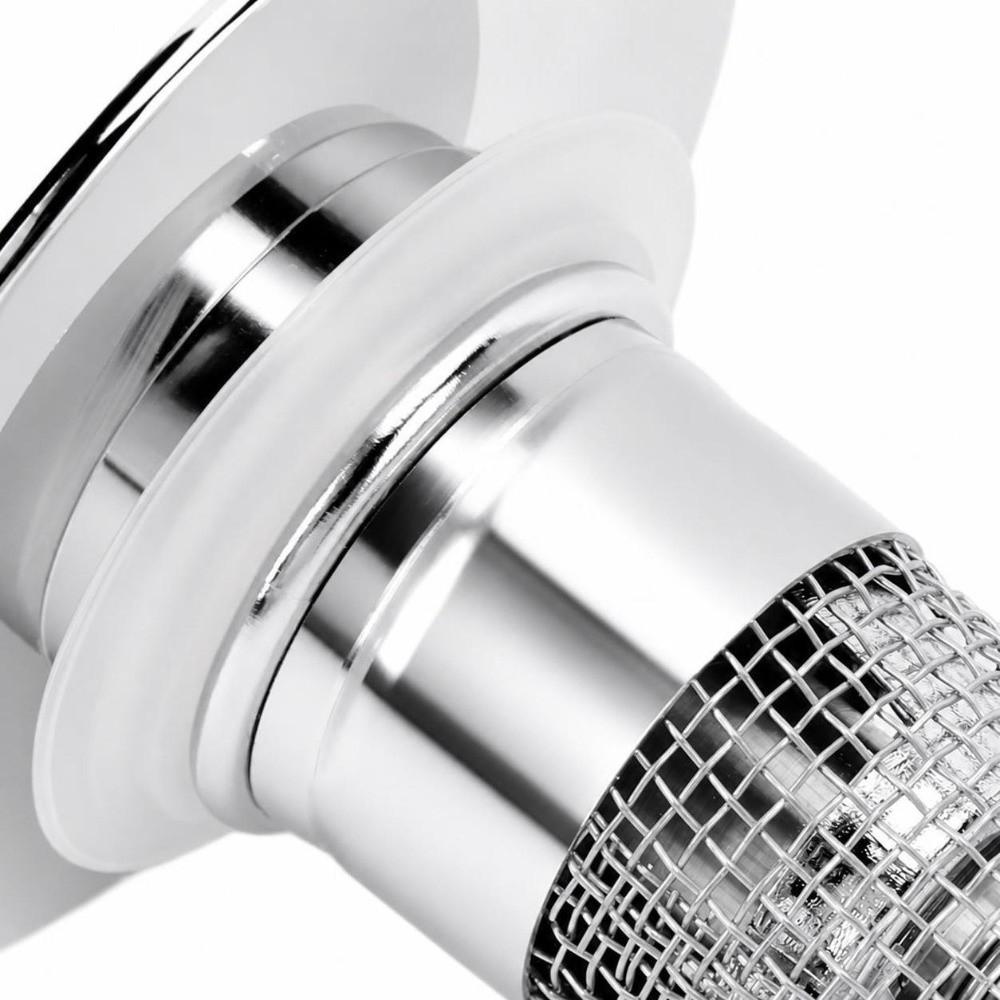 2 Pack Push Bounce Sink Drain Strainer 304 Stainless Steel Filter Basket Drain Stopper Washbasin