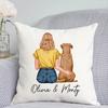 Personalized Photo Collage Pillow Customisable Dog Cushion Throw Pillow Custom Pet Owner Decor Printed Cushion Family Photo Gift