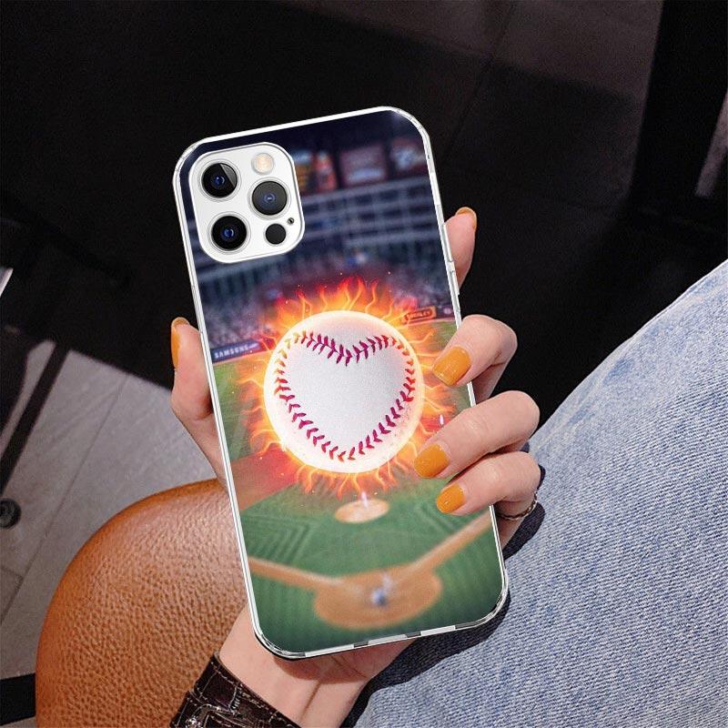 

Baseball Sport Phone Case For iPhone 17 Air 16 Pro Max 16E 15 + 14 Plus 11 12 13 Mini 7 8 SE Gift Print Cover Fundas 17 Air 16 P iPhone 13 Pro Max