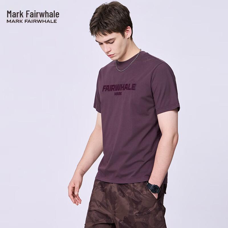 Mark Fairwhale Men s Embroidered Round Neck Short Sleeve T-shirt 3XL 3380₽