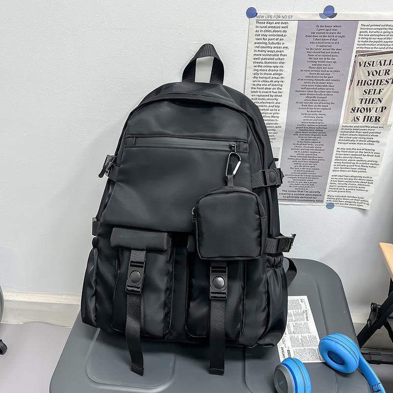Schoolbag Large Capacity Backpack Men's School Bag Junior High School High School Student Backpack Trendy Brand Fashion Sports Travel Bag