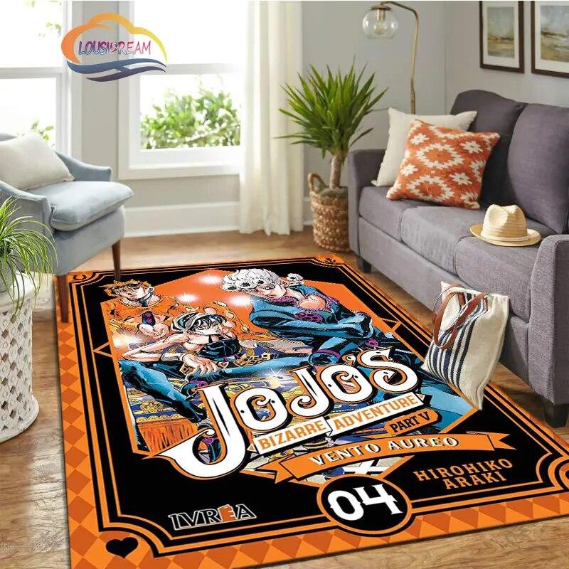 JoJo's Bizarre Adventure Stone Ocean Series Anime Carpet and Rug Living Room Large Area Decoration Sofa Mat Bedroom Doormat.