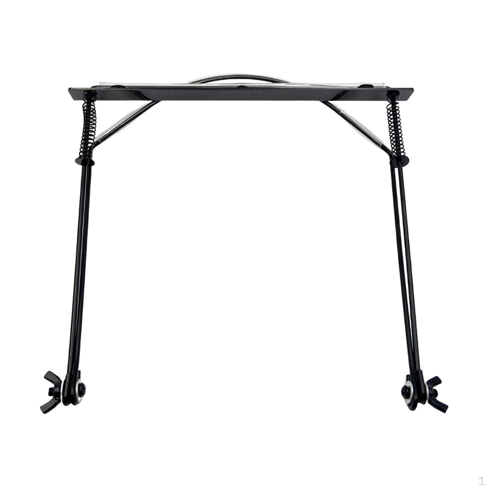 

24 Holes Harmonica Holder Industry Standard Hands Professional Harp Neck Brace Spring Adjustment for чёрный