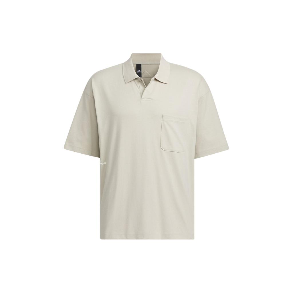 Adidas Relaxed Print Polo Shirt Men Tops Light-Grey IT3933