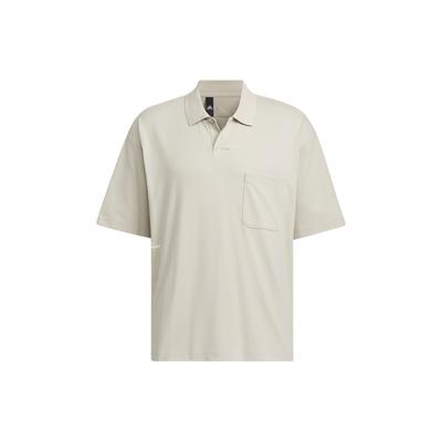 Relaxed Print Polo Shirt Men Tops Light-Grey IT3933