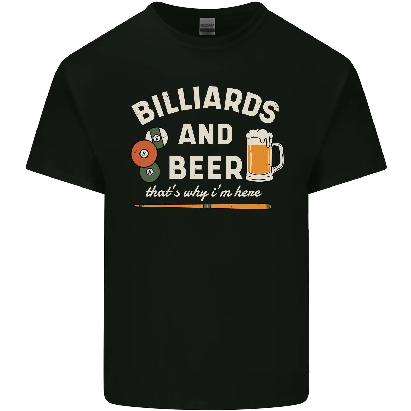 

Billiards and Beer That s Why I m Here Kids T-Shirt Childrens S