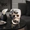 Skull Stationery Holder Gothic Pen Holder, Spooky Butterfly Makeup Brush Festive Organizer Organizer, Halloween Desktop Pencil Cup for Home