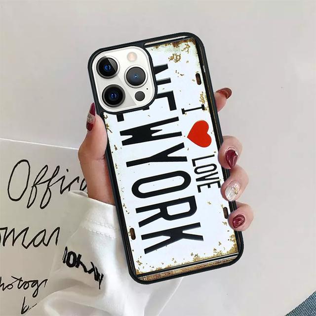 NEW YORK AMERICAN CITY Coque Shell For iPhone 17 Air 15 16e 14 13 12 Pro Max 11 Pro Max Plus Phone Case Cover