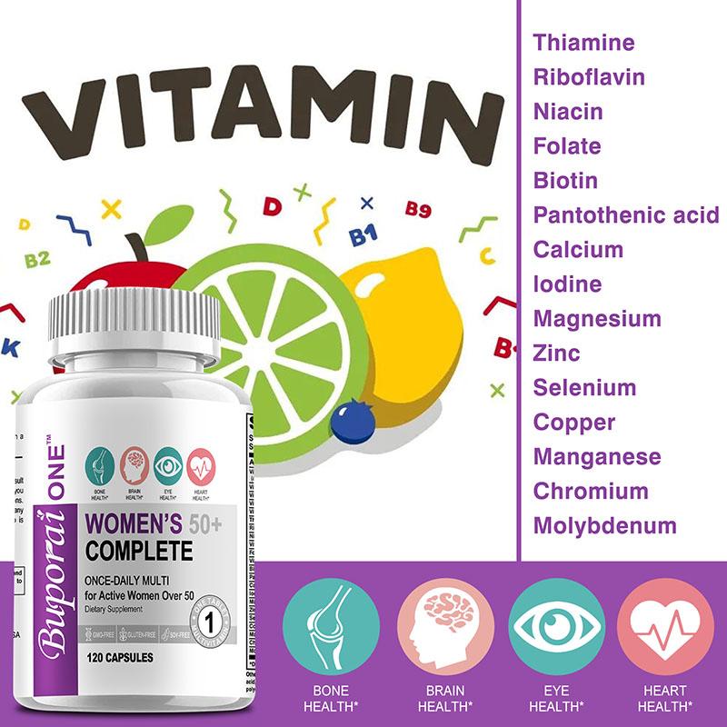 Multivitamine und Mineralstoffe, 120 Kapseln, schonend und leicht absorbierbar, für Erwachsene geeignet.