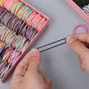 100 ks Gumičky do vlasů Dívka Cukrová barva Elastická gumička do vlasů Dítě Dětská čelenka Scrunchie Vlasové doplňky do vlasů