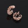 Lee Ji-eun No-Pierce Heart Ear Cuffs & Simple Silver Stud Earrings for Women
