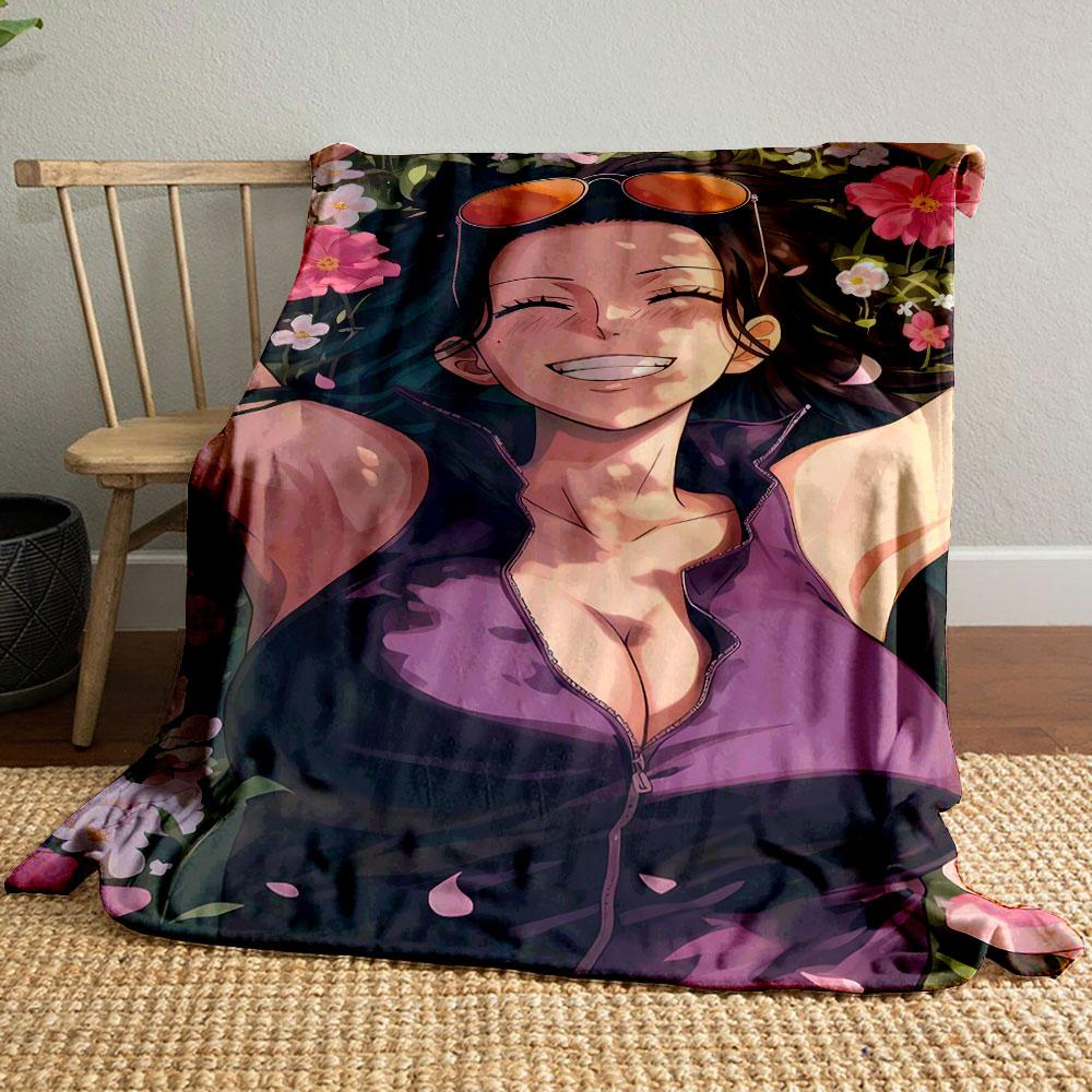 

Nico Robin Floral Blanket bedroom Blanket for Livingroom Couch lunch break Soft throw for Friend s festival Gift 80cm x 120cm
