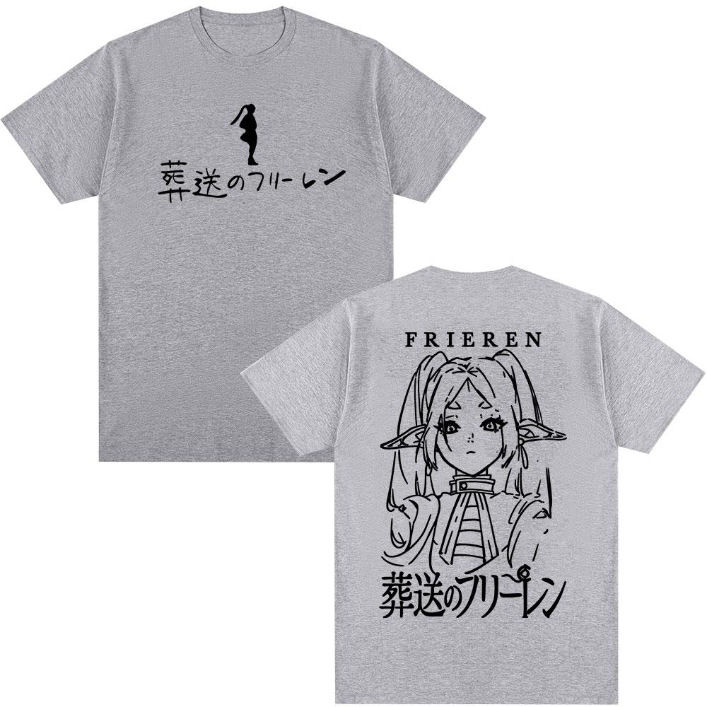 

Anime Frieren Beyond Journeys End Tshirt Mens Women Clothing Fashion Harajuku Short Sleeve Cotton Summer Oversized T Shirts S