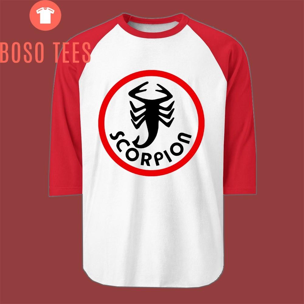 Scorpion Snowmobile Mens Raglan Red Size S to 2XL XL