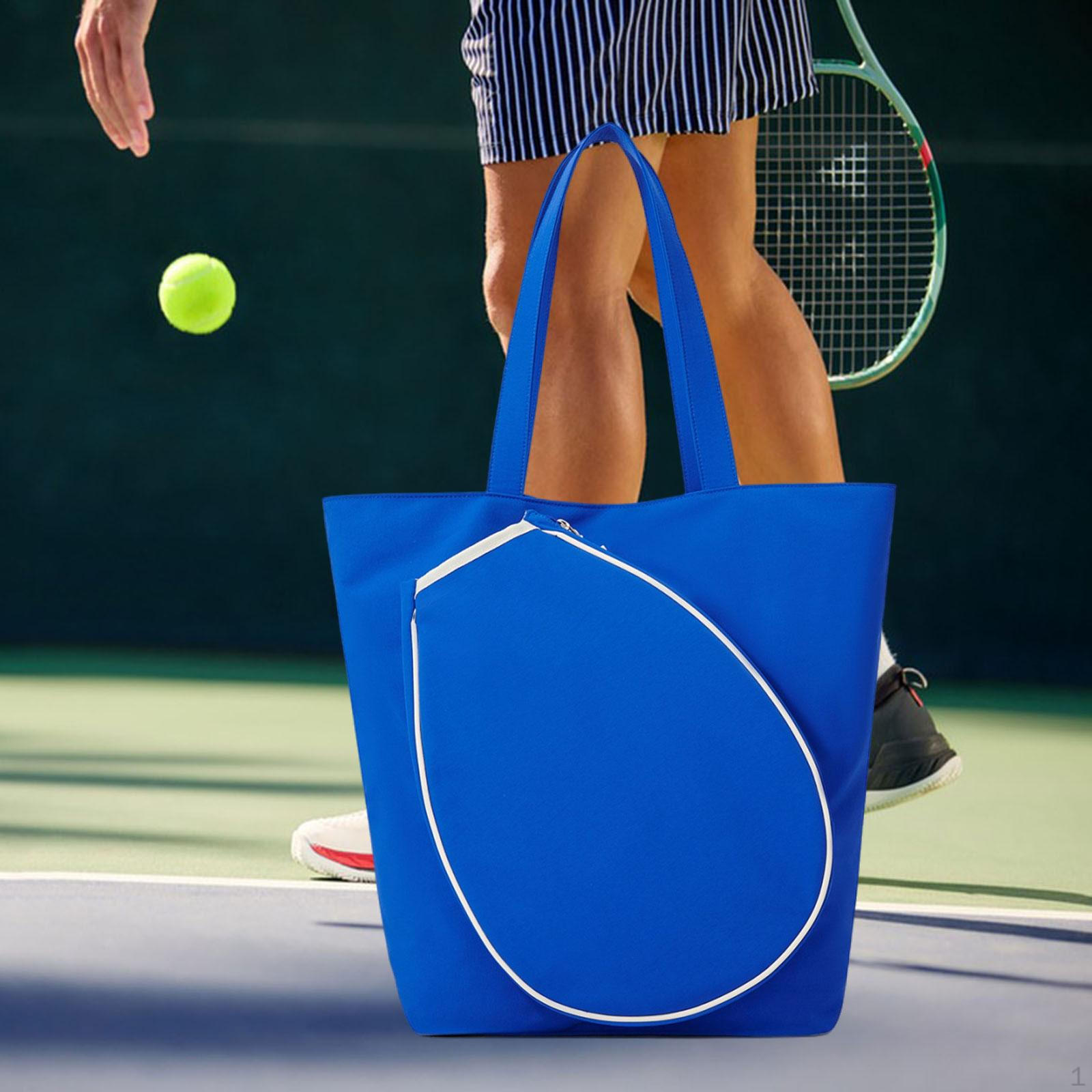 

Stylish Tennis Bag for Men Women Waterproof Large Capacity Tote Outdoor Workout синий