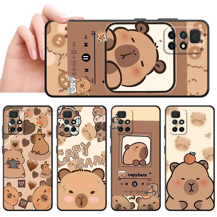 Hülle für Xiaomi Redmi 9 A4 A3 A5 12C K40 K80 Pro 13C 14C 10 A1 A2 Plus Funda Handyhülle Niedliches Capybara