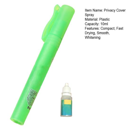 Privacy Cover Spray 10ml Thermal Paper Privacy Eraser Pen for Labels Receipts Packages Fast Whitening Correction Pen for Shipping