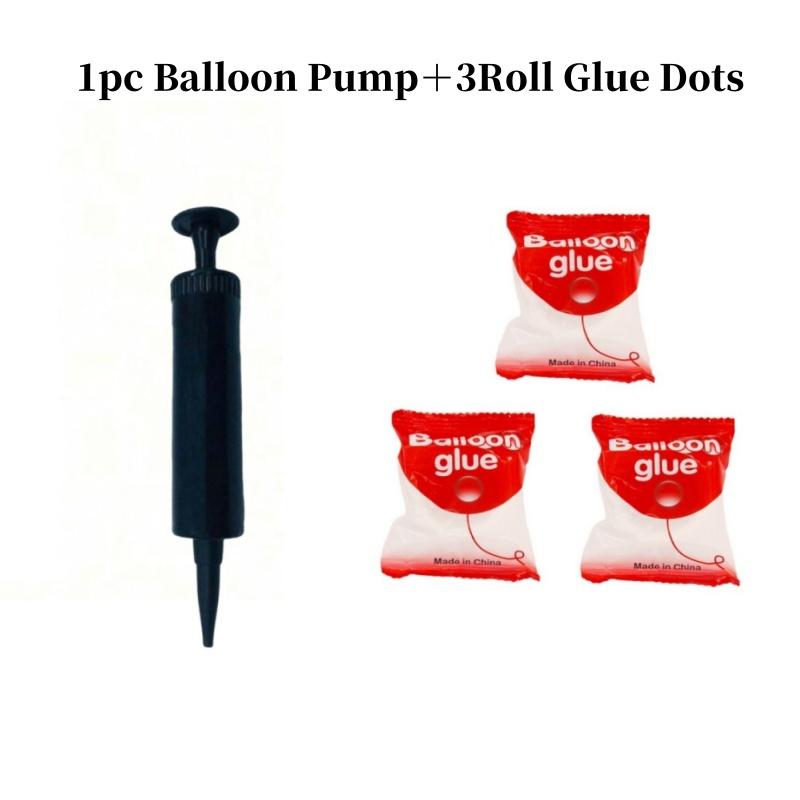 1/3/5Pcs Balloon Pump Balloon Glue Dot Balloons Inflator Accessories Hand Push Air Pump Wedding Birthday Party Decoration Tools