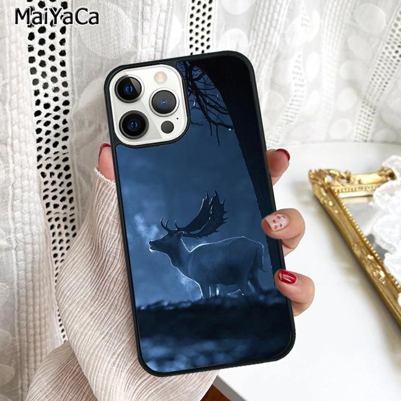 Starry Sky Deer Phone Case Cover For iPhone 17 Air 16 16e 15 plus 11 12 13 14 pro max shell coque iPhone 11pro max