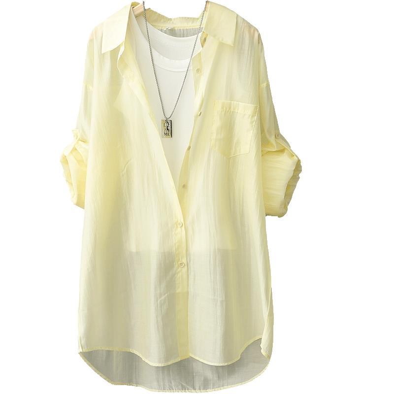 Thin Sunscreen Clothes for Women Summer Sunscreen Shirt Versatile Shirt Coat Breathable