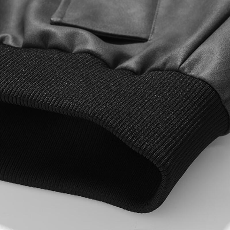 Men's Hooded Faux Two-Piece Casual Jacket