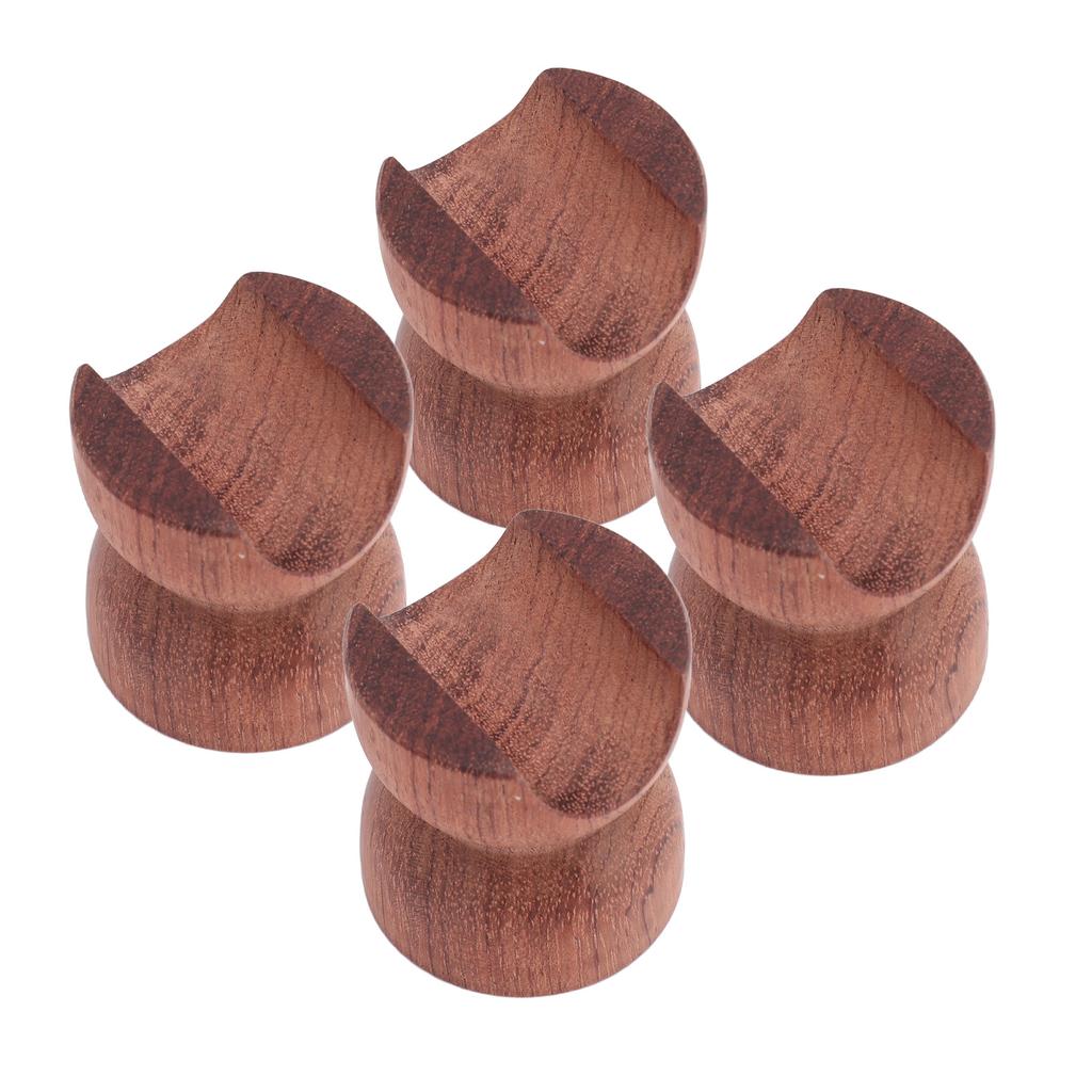 4PCS Câble d'enceinte HiFi Support de fil en bois Isolation antichoc Stabilisateur de câble d'enceinte HiFi pour