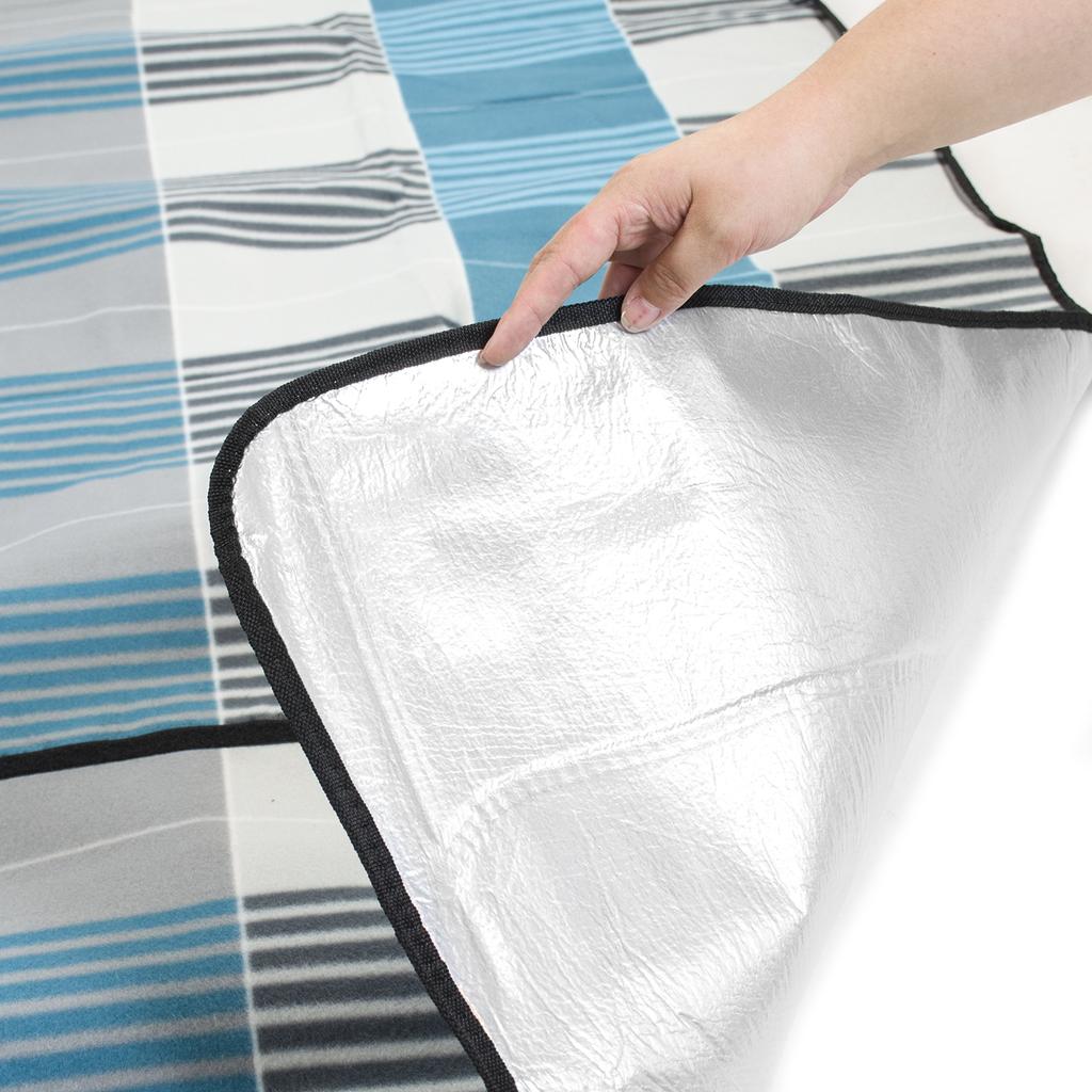 Picnic Blanket Beach Mat Insulation Waterproof Handle Lightweight Thick 200x200