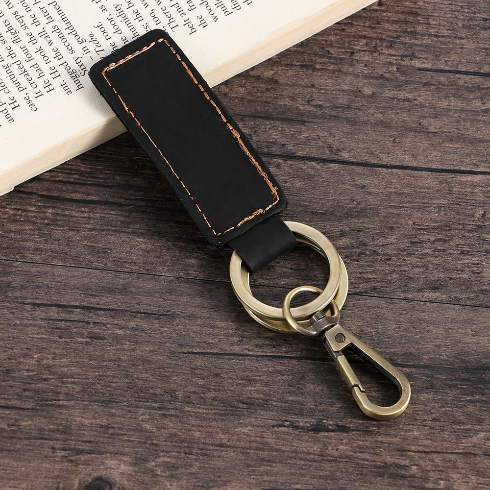 Unique Gift For Him Friendship Gift Accessories Leather Keychain Bag Pendant Car Key Ring