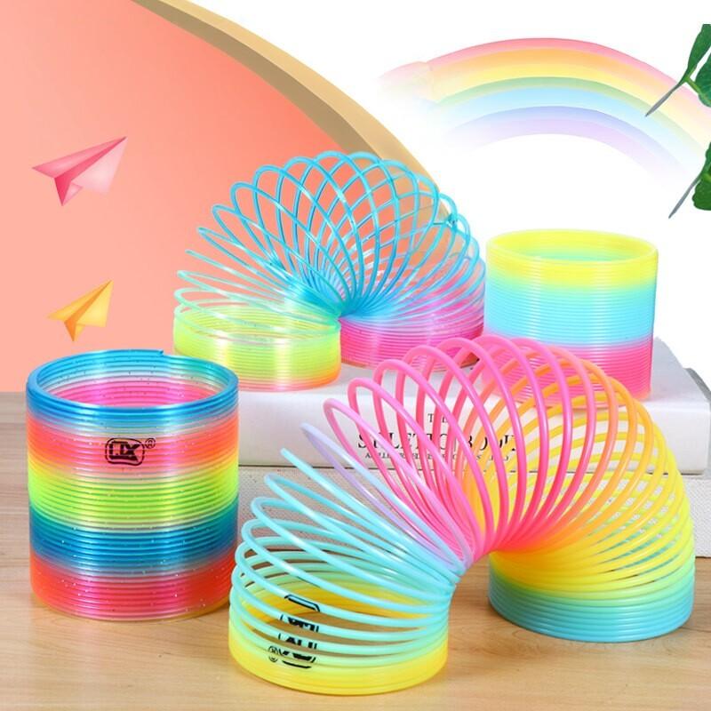 Big Size Rainbow Magic Springs Toy - Kids Birthday Party Toys Favors Giveaway Gifts Guest Pinata Fillers for Children Party
