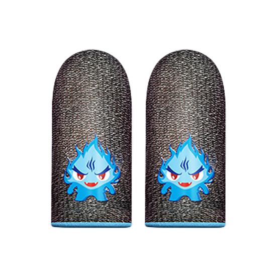 1 Pair Finger Cover Sensitive Luminous Breathable Video Games Touch Screen Fingertip Gloves for Gamers