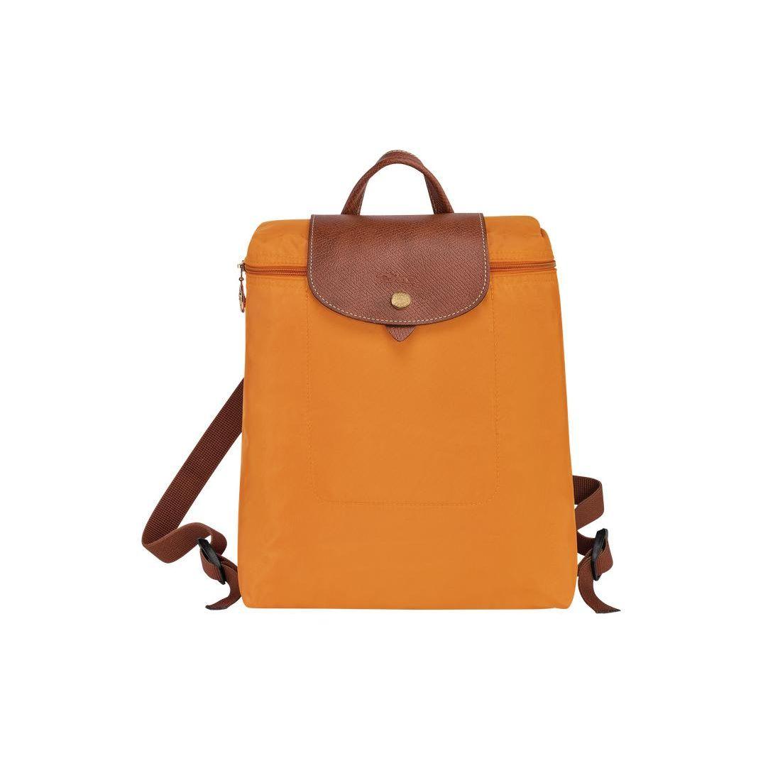 

Longchamp Le Pliage Adjustable Shoulder Strap Button Zipper Closure Recycled Canvas With Leather Trim Backpack Women backpack Orange 1699089025 Orange