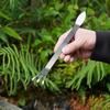 1 szt. Domowy grabie do bonsai ze stali nierdzewnej do spulchniania gleby, dociskania gleby i przesadzania, artykuły ogrodnicze