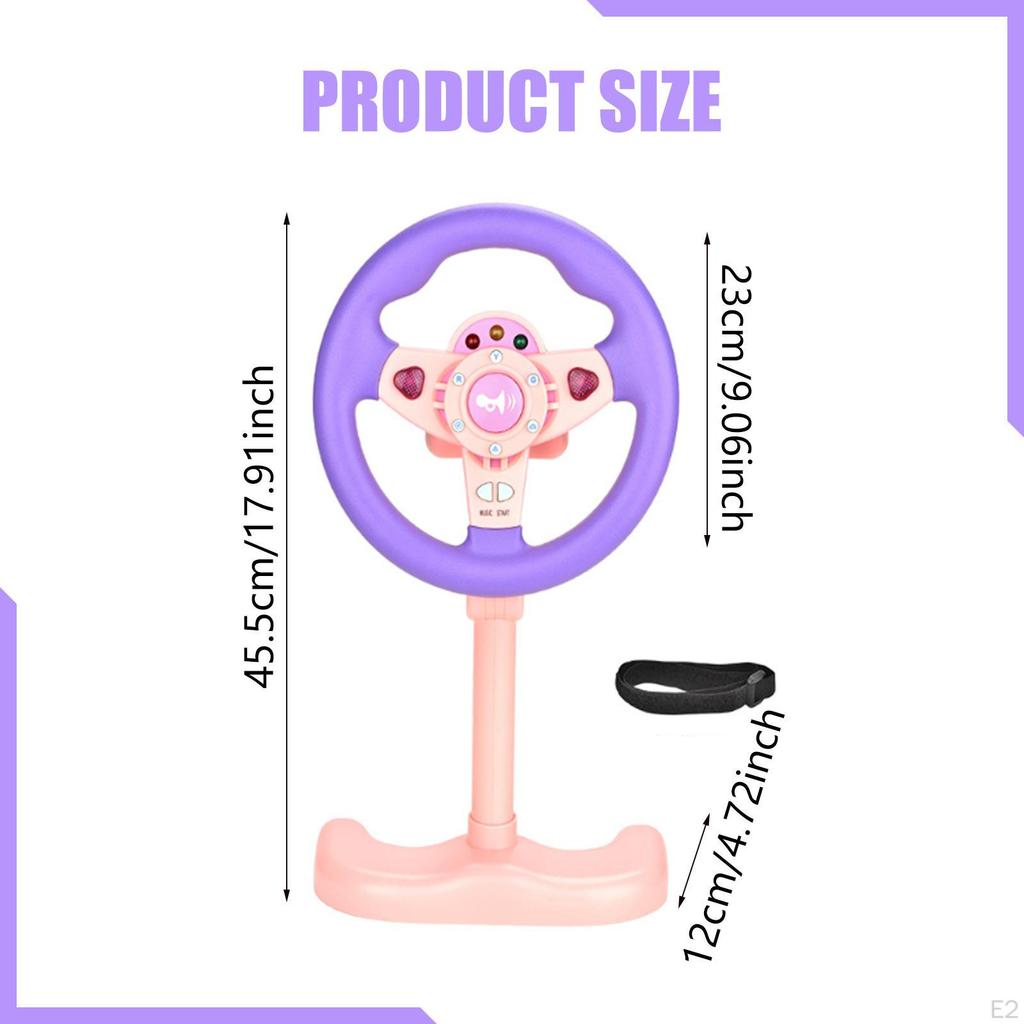Kierownica dla dzieci Zabawki elektryczne Dźwiękowe Wielofunkcyjne Interaktywne Zabawki do jazdy