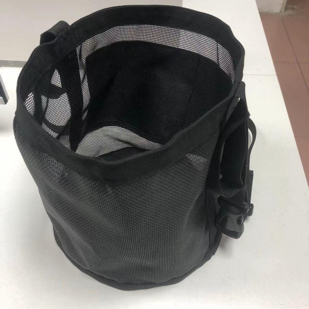 Multi-color Leak-Proof Horse Feeding Bag Adjustable Mesh Grazing Muzzle Elastic Breathable Mouth Dry Grass Bag Training