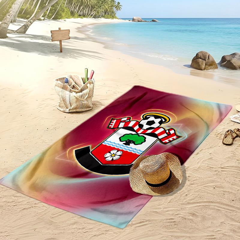 Southampton Football Print Beach Towel, Large Soft Quick Dry Towel for Beach Camping Swimming