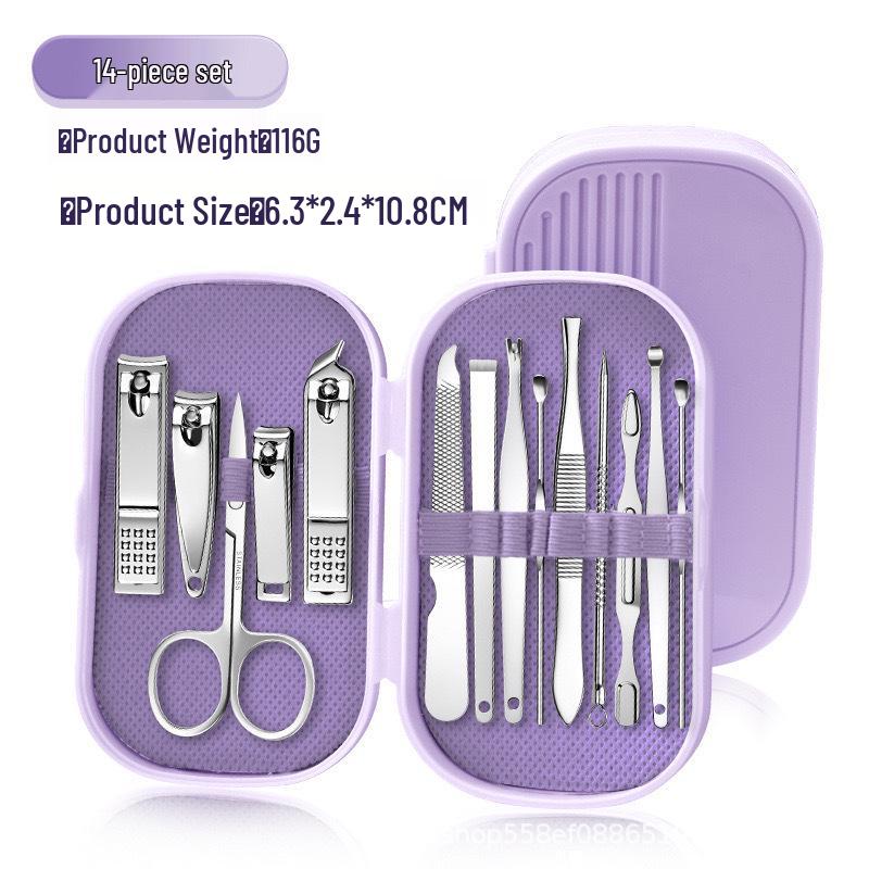 Spot Stainless Steel Nail Clipper & Manicure Set (8-14 Pieces)