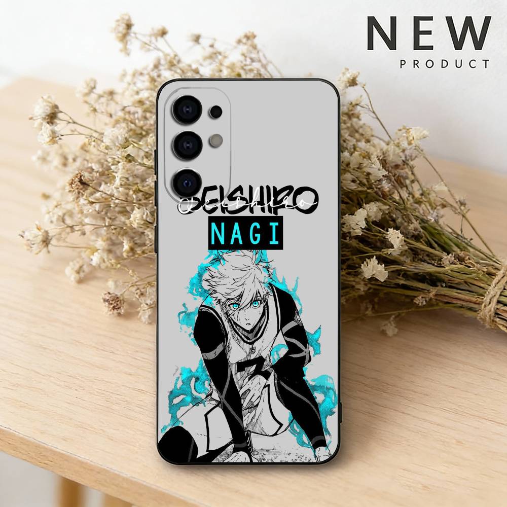 

Anime B-Blue Lock Phone Case For Samsung S26,25,24,23,22,21,20,30,Ultra,Plus,Fe,Lite Black Shell Samsung S21plus