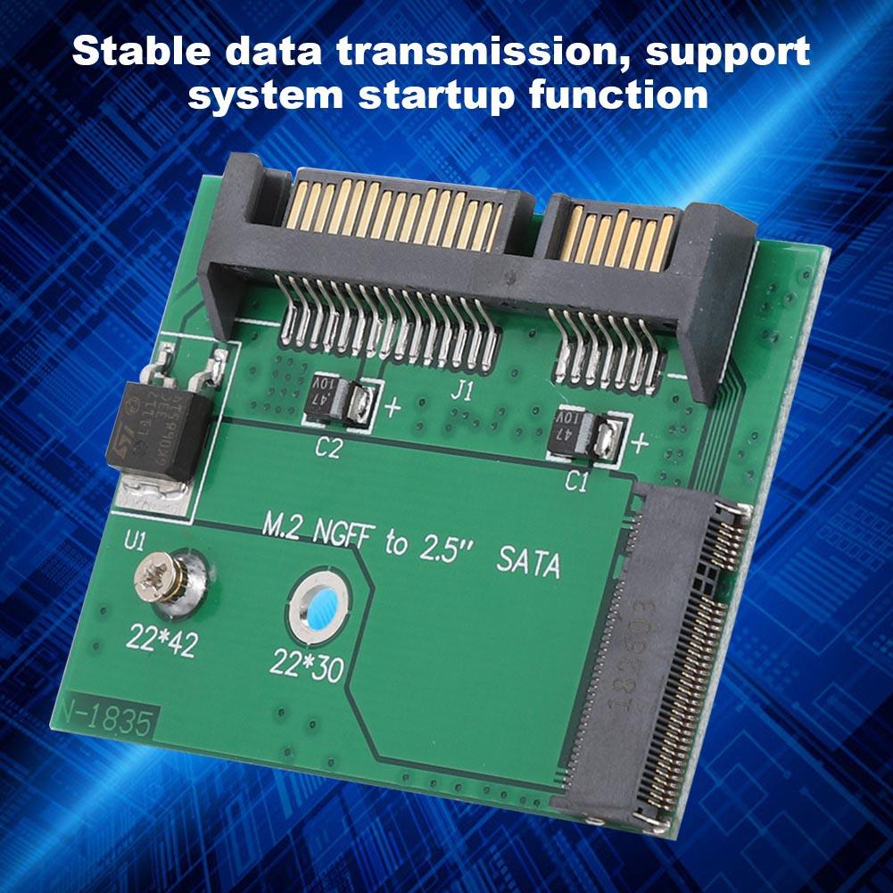 High Quality 2.5inch SATA3 NGFF To 2.5inch SATA Riser Card M2 NGFF Adapter