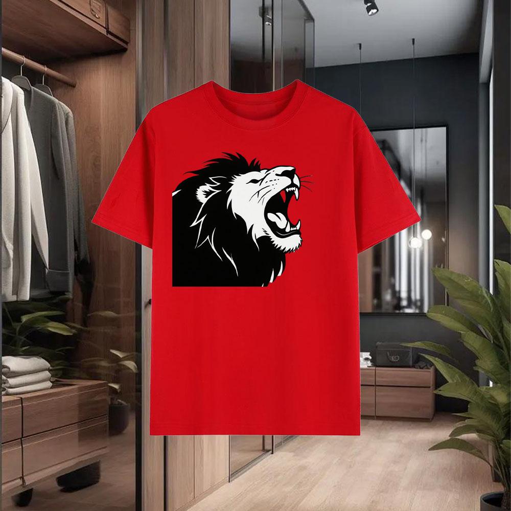 Men's 100% Pure Cotton T-Shirts Styles for Summer Are Loose - Fitting Breathable and Comfortable Offering an Ideal Choice